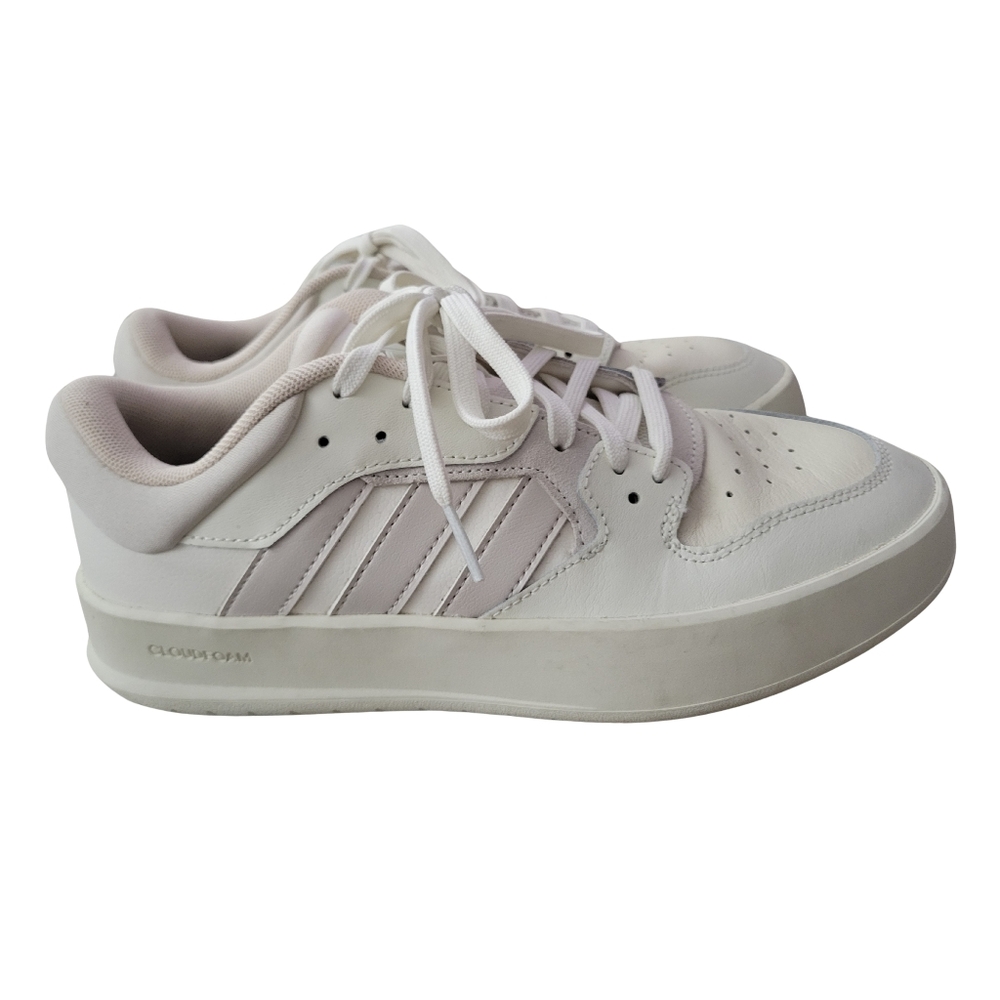 Adidas Court 24 Sneakers Mens 7.5 Cream White Shoes Casual Streetwear ID1252